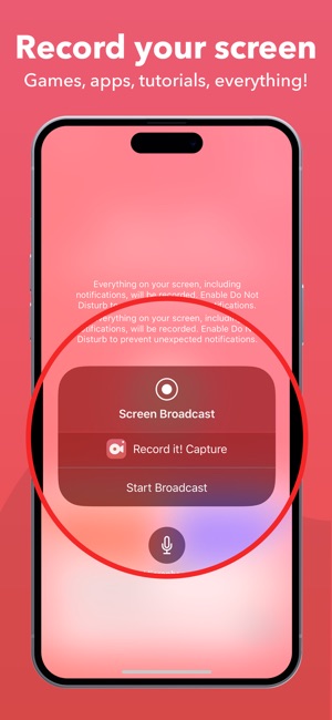 通过 Record It App 在 iPhone 上录制有声屏幕