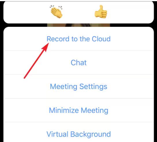 使用云在 iPhone 上录制 Zoom 会议