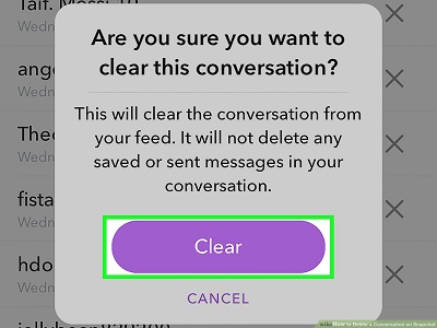 如何在 iPhone 上删除 Snapchat 特定对话