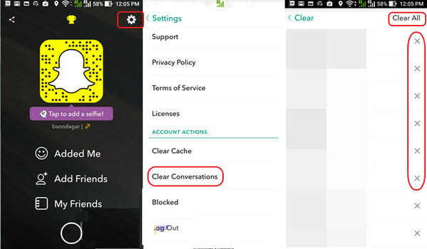 如何手动删除 iPhone 上的所有 Snapchat 对话