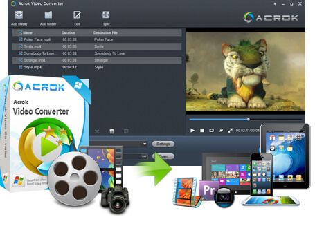 使用 Acrok Video Converter Ultimate 将 4K 转换为 1080P