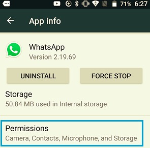 允许 Android 上的 WhatsApp 联系人权限修复未显示的联系人