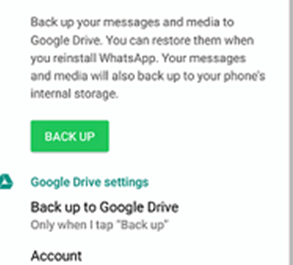 将 WhatsApp 备份到 Google Drive 以将消息从 Android 传输到 iPhone